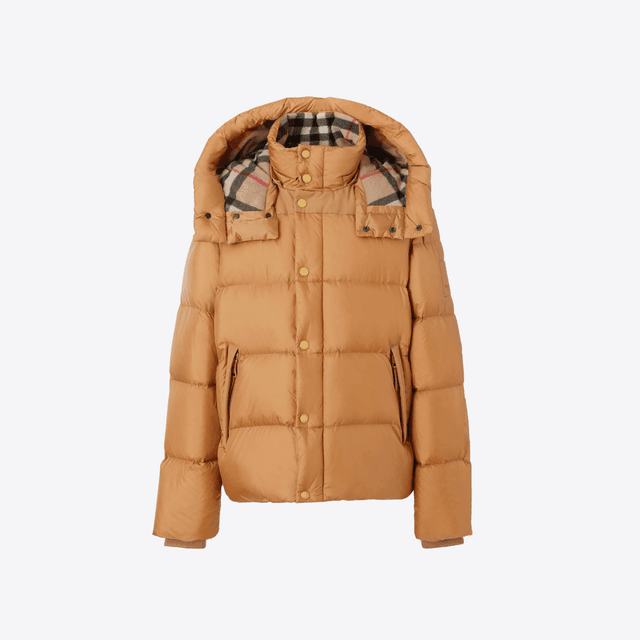 Detachable Sleeve Hooded Puffer Jacket